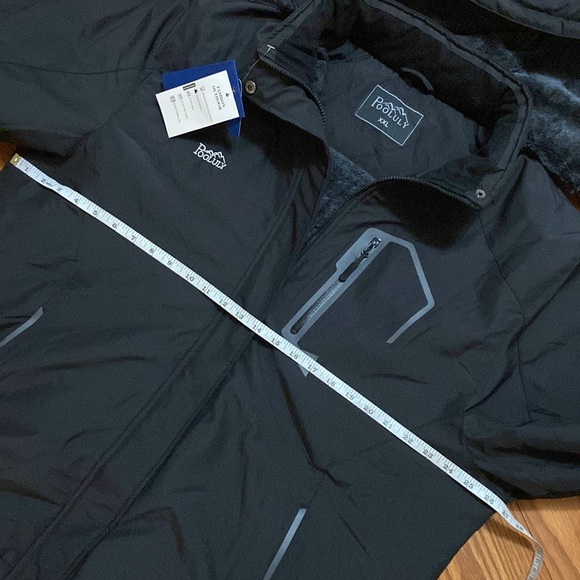 Pooluly woman’s ski jacket warm winter waterproof windbreaker hooded raincoat - Picture 7 of 13